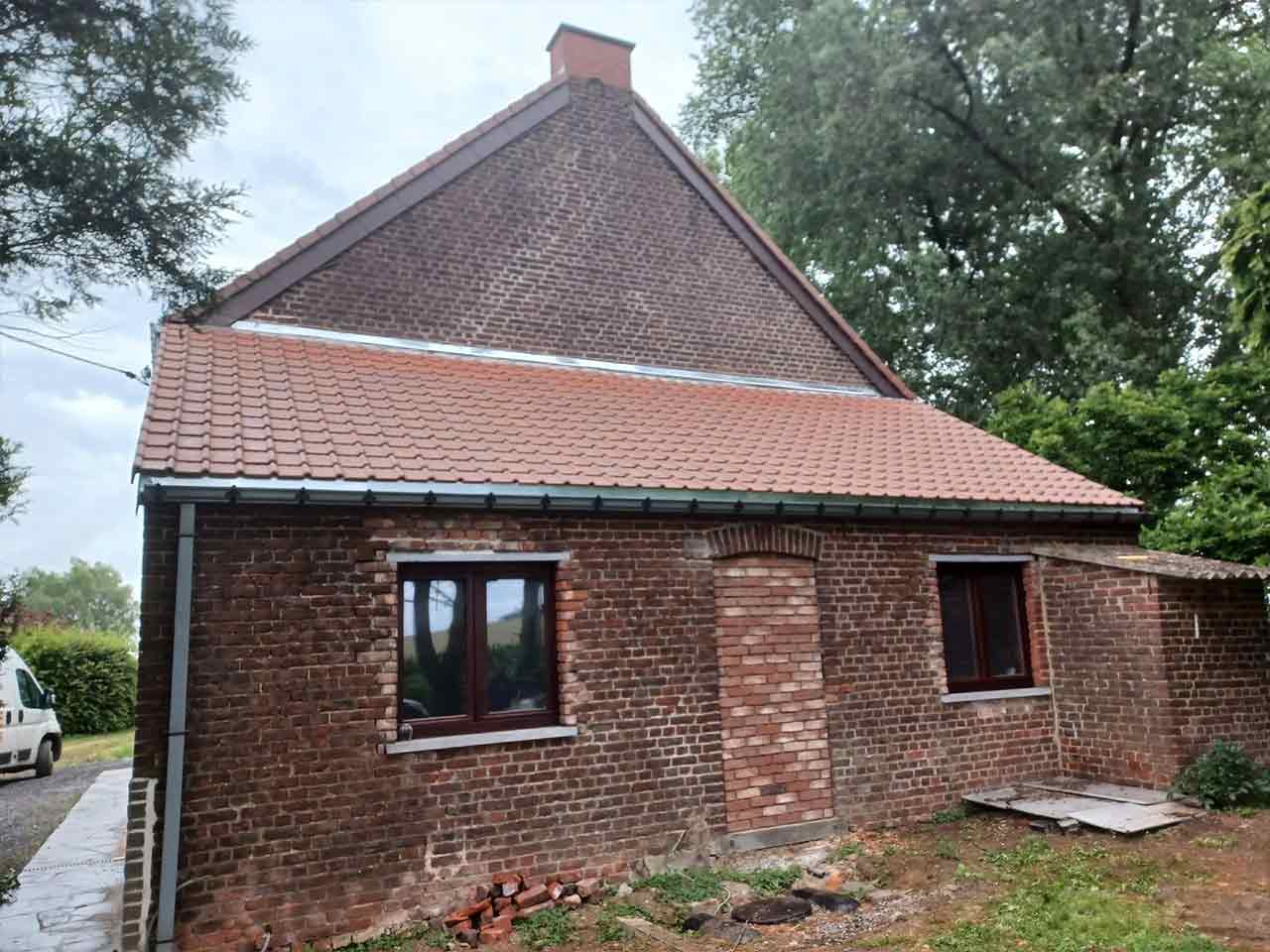 Rénovation complète de couverture dans la région de Bernissart